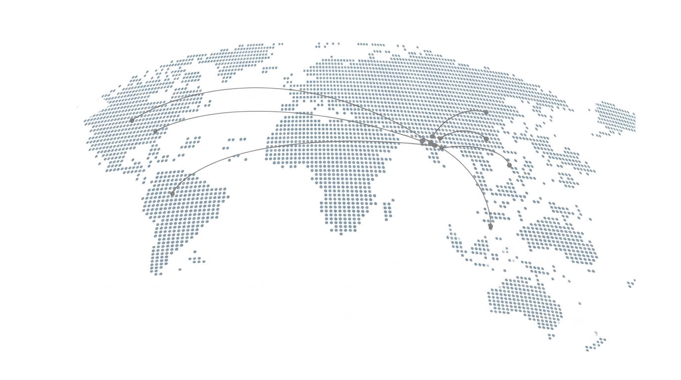 Global network map